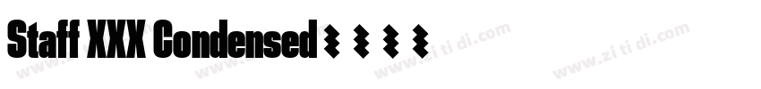 Staff XXX Condensed字体转换